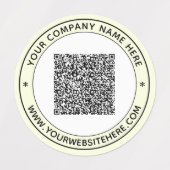 Code QR de votre entreprise et Étiquettes de conce (Design 1)