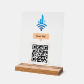 Code QR de Wi-Fi gratuit simple (Angle)