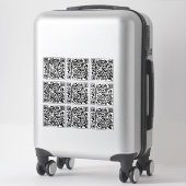Code QR d'entreprise Autocollants Vinyl taillés su (Sur valise)
