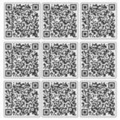 Code QR d'entreprise Autocollants Vinyl taillés su (Devant)