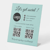 Code QR d'entreprise personnalisé, panneau de médi (Recto)