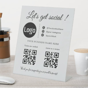 Code QR d'entreprise personnalisé, panneau de médi