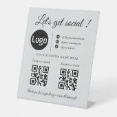 Code QR d'entreprise personnalisé, panneau de médi (Recto)