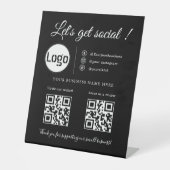 Code QR d'entreprise personnalisé, panneau de médi (Recto)