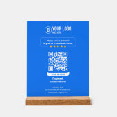 Code QR des avis Facebook Évaluez mon entreprise 5 (Recto)