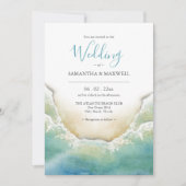 Code QR des invitations de mariage de destination (Devant)