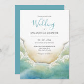 Code QR des invitations de mariage de destination (Devant / Derrière)