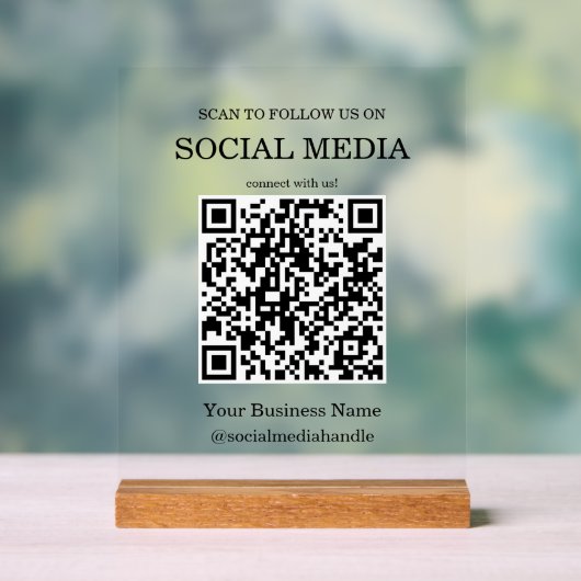 Code QR des médias sociaux pour petites entreprise (Neutre)