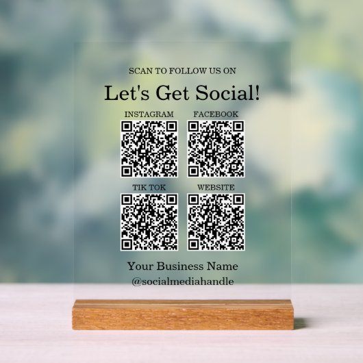Code QR des médias sociaux pour petites entreprise (Neutre)
