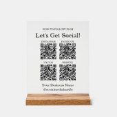 Code QR des médias sociaux pour petites entreprise (Recto)