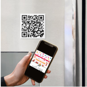 Code QR des personnes anti-Nosy   Aimant drôle