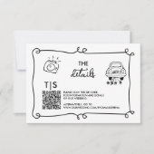 Code QR Dessin à Main Levée Réponse RSVP (Devant)