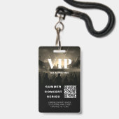 Code QR du badge de concert Pass Accès Illimité (Arrière avec lanière)