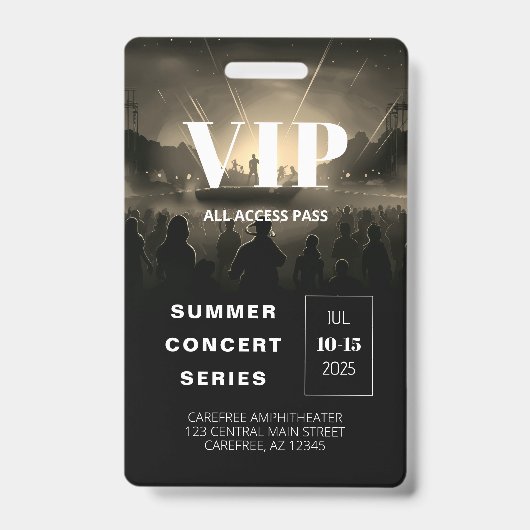 Code QR du badge de concert Pass Accès Illimité (Avant)