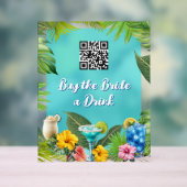 Code QR du barreau tropical de la fête de la marié (Neutre)