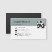 Code QR du Carte de visite magnétique (Devant / Derrière)