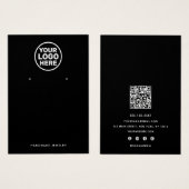 Code QR du détenteur de l'écran d'oreille du logo (Devant & derrière)