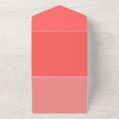 Code QR du Faire-part de mariage de corail photo (Dehors)