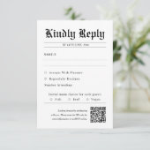 Code QR du journal Mariage unique RSVP (Debout devant)