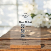 Code QR du logo commercial de paiement sans contac