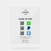 Code QR du logo commercial de paiement sans contac (Recto)
