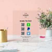 Code QR du logo commercial de paiement sans contac