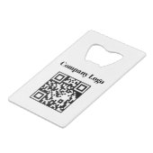 Code QR du logo de l'entreprise Carte de crédit Co (Devant Angle)