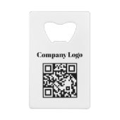 Code QR du logo de l'entreprise Carte de crédit Co (Dos)