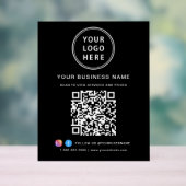 Code QR du logo de l'entreprise Noir (Neutre)