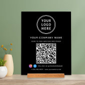 Code QR du logo de l'entreprise sur les réseaux so