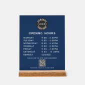 Code QR du logo d'entreprise Heures d'ouverture mo (Recto)