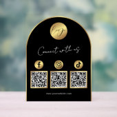 Code QR du logo en arche noir et or pour les média (Neutre)