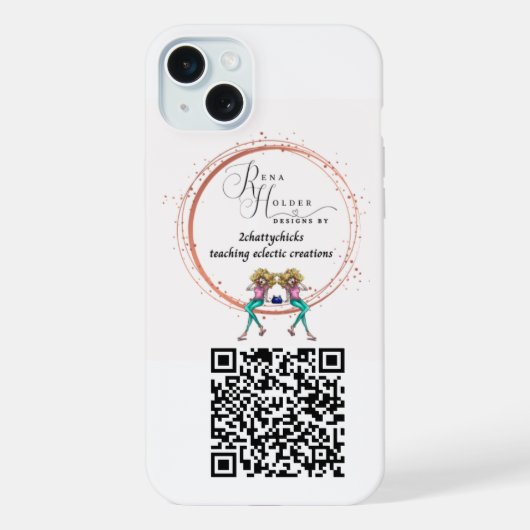 Code QR du logo personnalisé pour iPhone  (Verso)