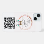 Code QR du logo personnalisé pour iPhone  (Verso Horizontal)