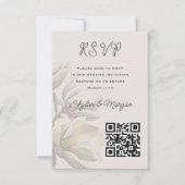 Code QR du Mariage Magnolia Sud Cartes RSVP (Devant)