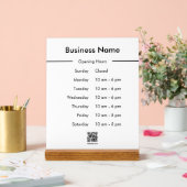 Code QR du nom de l'entreprise Heures d'ouverture (Mariage)