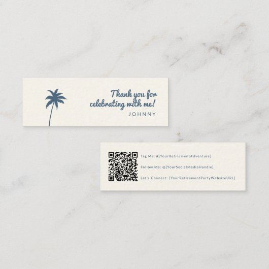 code qr du parti de retraite carte des médias soci (Devant / Derrière)