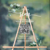 Code QR du programme de mariage avec verdure (Neutre)