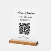 Code QR du script d'entreprise blanc (Angle)