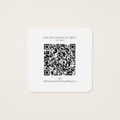 Code QR du site Web de mariage Sunflower pour RSVP (Dos)