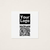 Code QR éditable & Votre logo ou image d'entrepris (Devant)