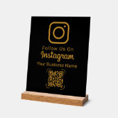 Code QR élégant pour nom d'entreprise Instagram en (Angle)