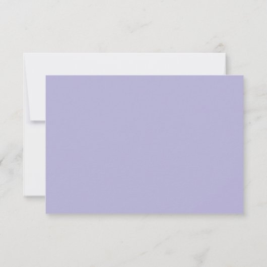 Code QR Élégant Purple Wisteria Script Formel RSVP (Dos)