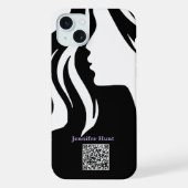 Code QR Employé noir et blanc (Verso)