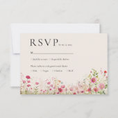 Code QR en ligne de réponse pour mariage botanique (Devant)