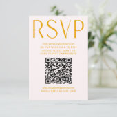 Code QR en ligne RSVP Jaune simple et brillant (Debout devant)