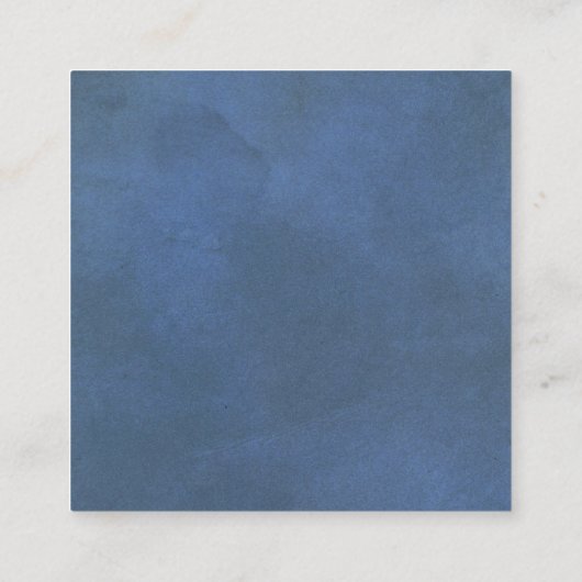 Code QR en ligne RSVP mariage bleu carte de boîtie (Dos)