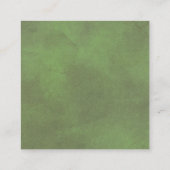 Code QR en ligne RSVP mariage vert carte de boîtie (Dos)