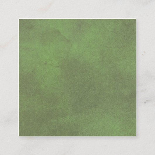 Code QR en ligne RSVP mariage vert carte de boîtie (Dos)