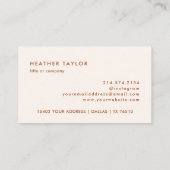 Code QR esthétique Petits Cartes de visite (Dos)